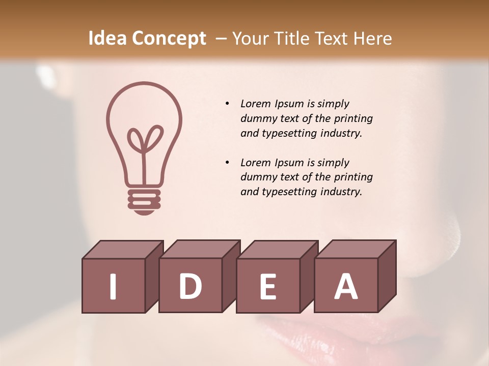 Glamour Hairstyle Jewelry PowerPoint Template