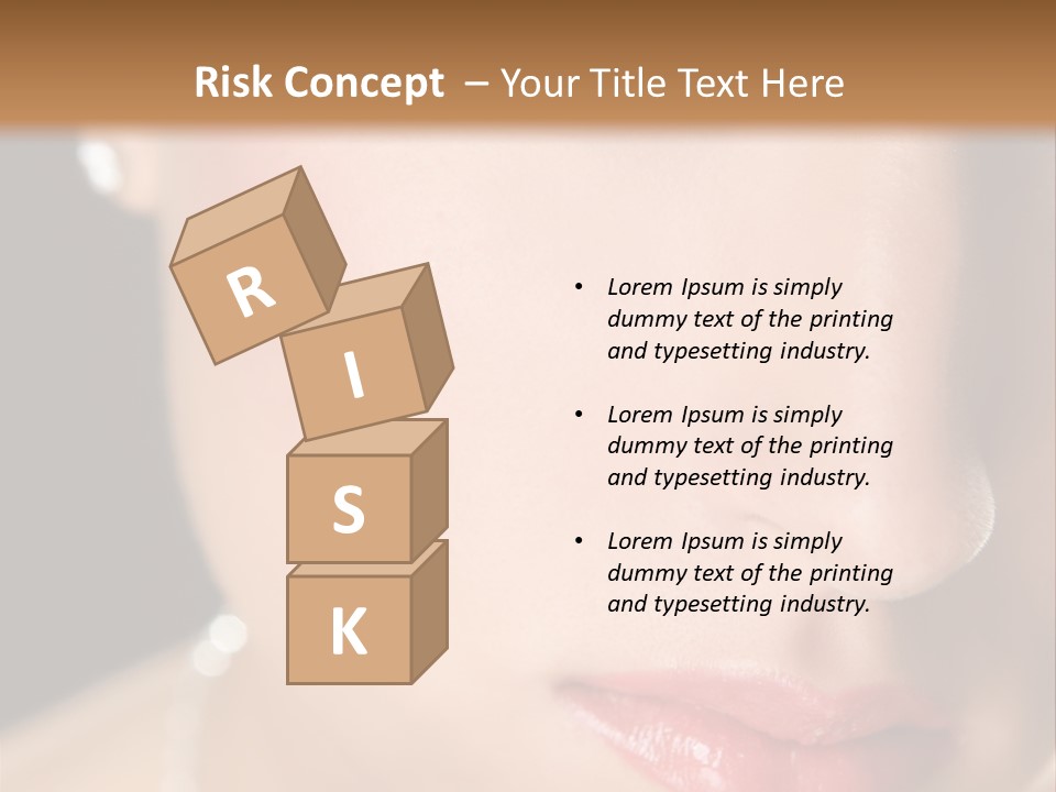 Glamour Hairstyle Jewelry PowerPoint Template