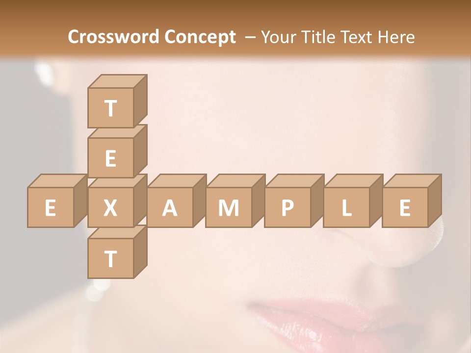 Glamour Hairstyle Jewelry PowerPoint Template