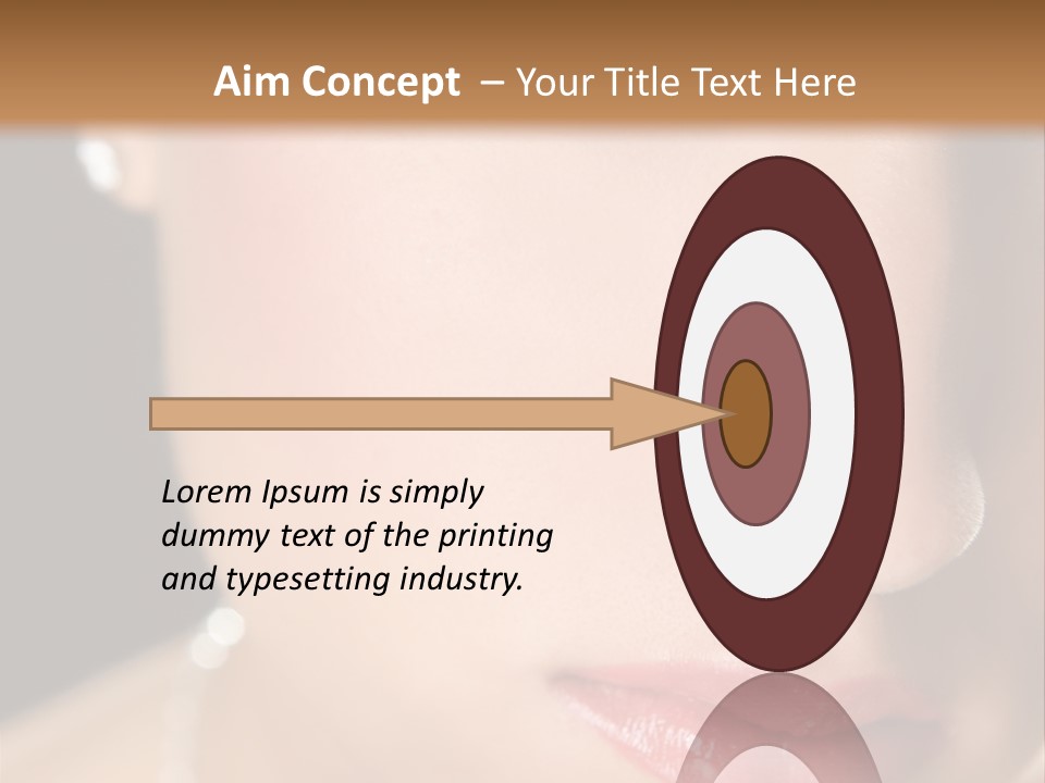 Glamour Hairstyle Jewelry PowerPoint Template