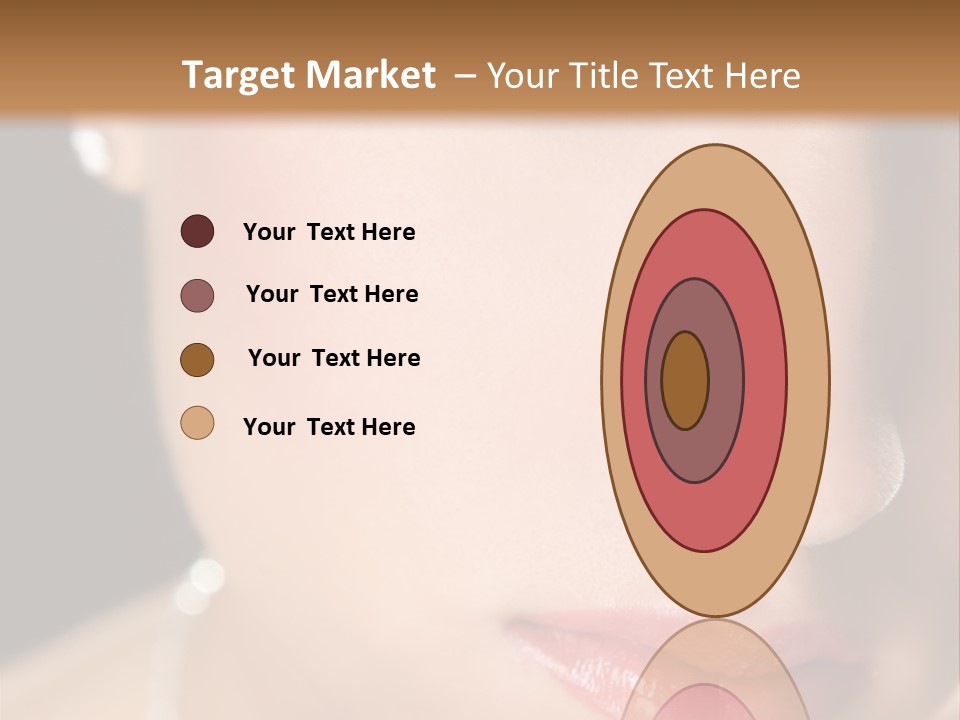 Glamour Hairstyle Jewelry PowerPoint Template