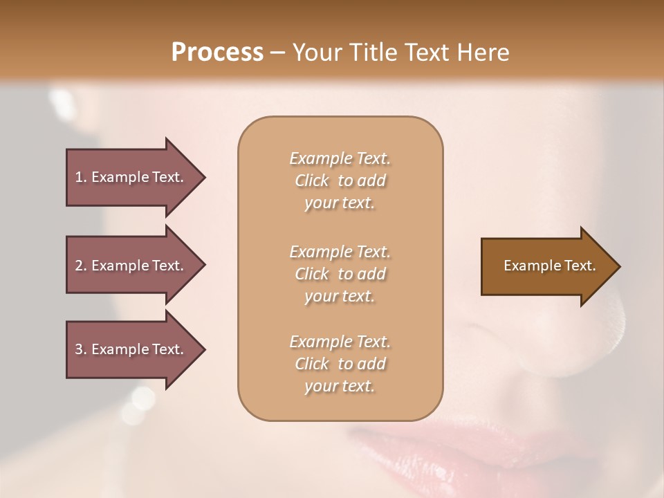 Glamour Hairstyle Jewelry PowerPoint Template