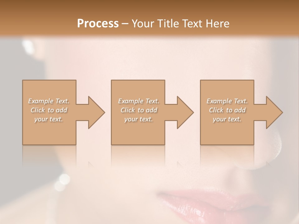 Glamour Hairstyle Jewelry PowerPoint Template