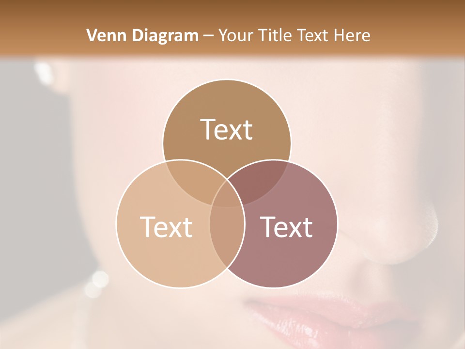 Glamour Hairstyle Jewelry PowerPoint Template