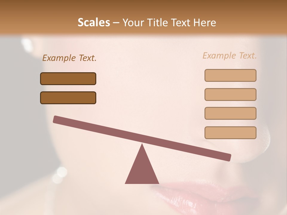 Glamour Hairstyle Jewelry PowerPoint Template