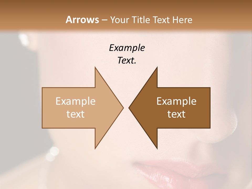 Glamour Hairstyle Jewelry PowerPoint Template