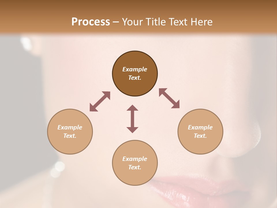 Glamour Hairstyle Jewelry PowerPoint Template