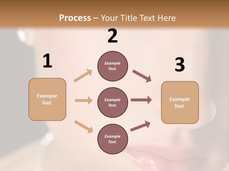 Glamour Hairstyle Jewelry PowerPoint Template