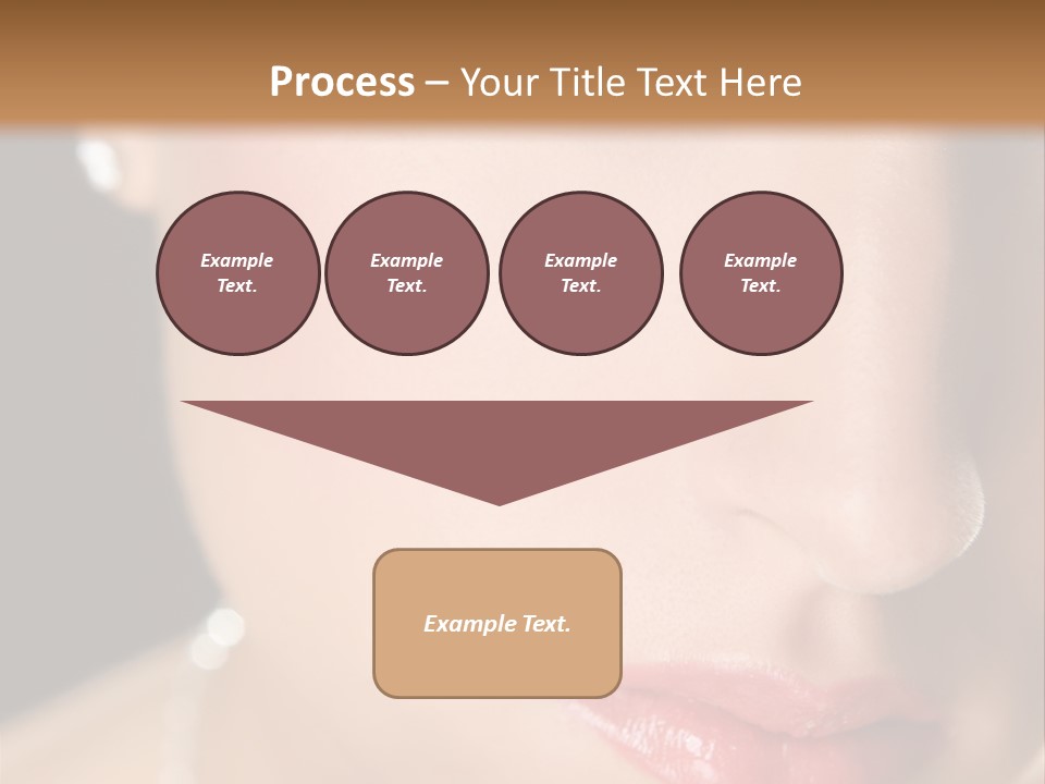 Glamour Hairstyle Jewelry PowerPoint Template