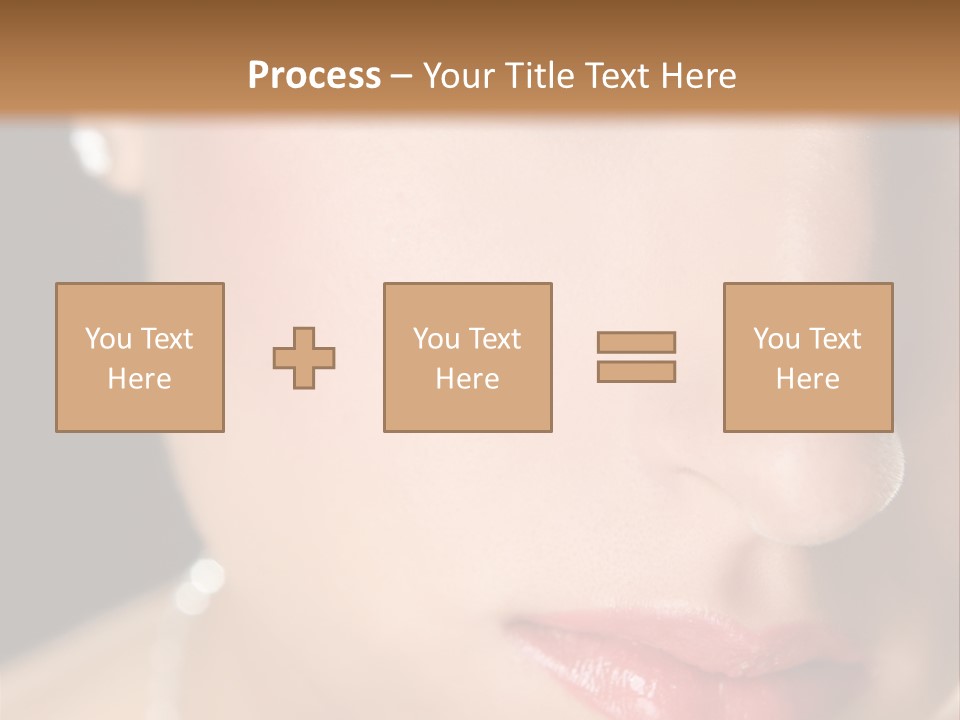 Glamour Hairstyle Jewelry PowerPoint Template