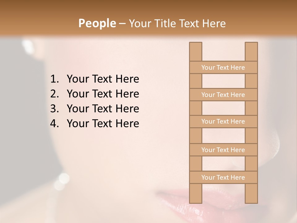 Glamour Hairstyle Jewelry PowerPoint Template