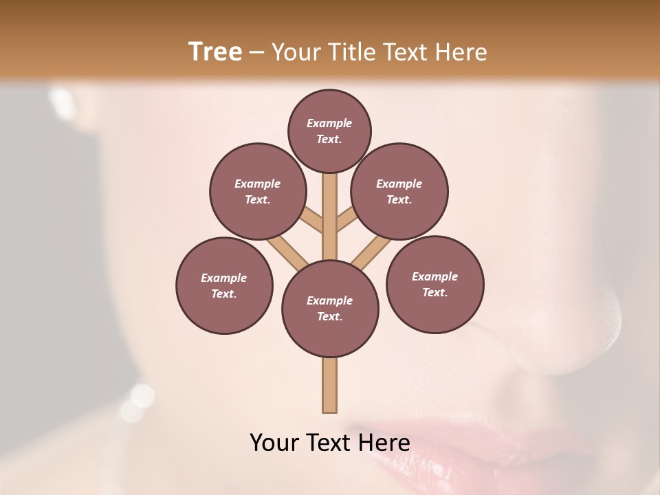 Glamour Hairstyle Jewelry PowerPoint Template