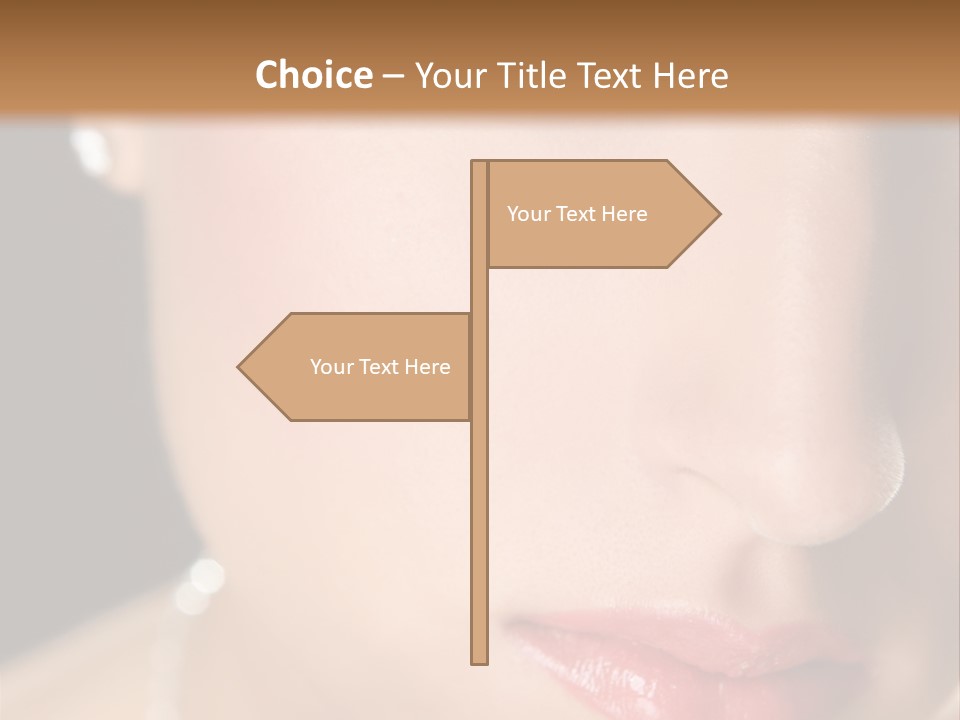 Glamour Hairstyle Jewelry PowerPoint Template