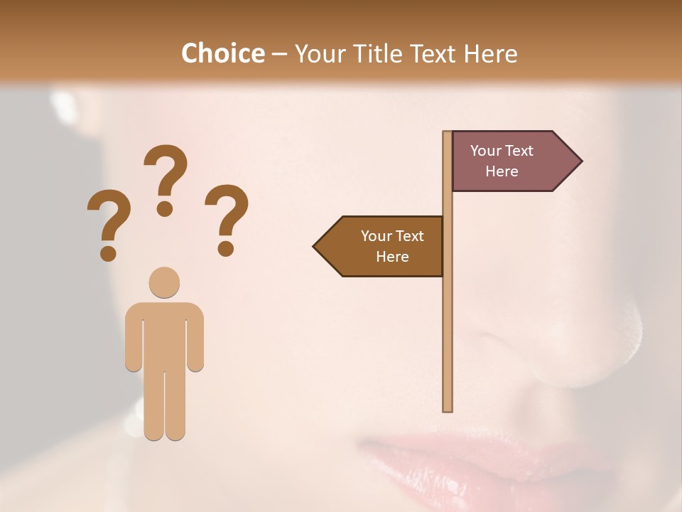 Glamour Hairstyle Jewelry PowerPoint Template