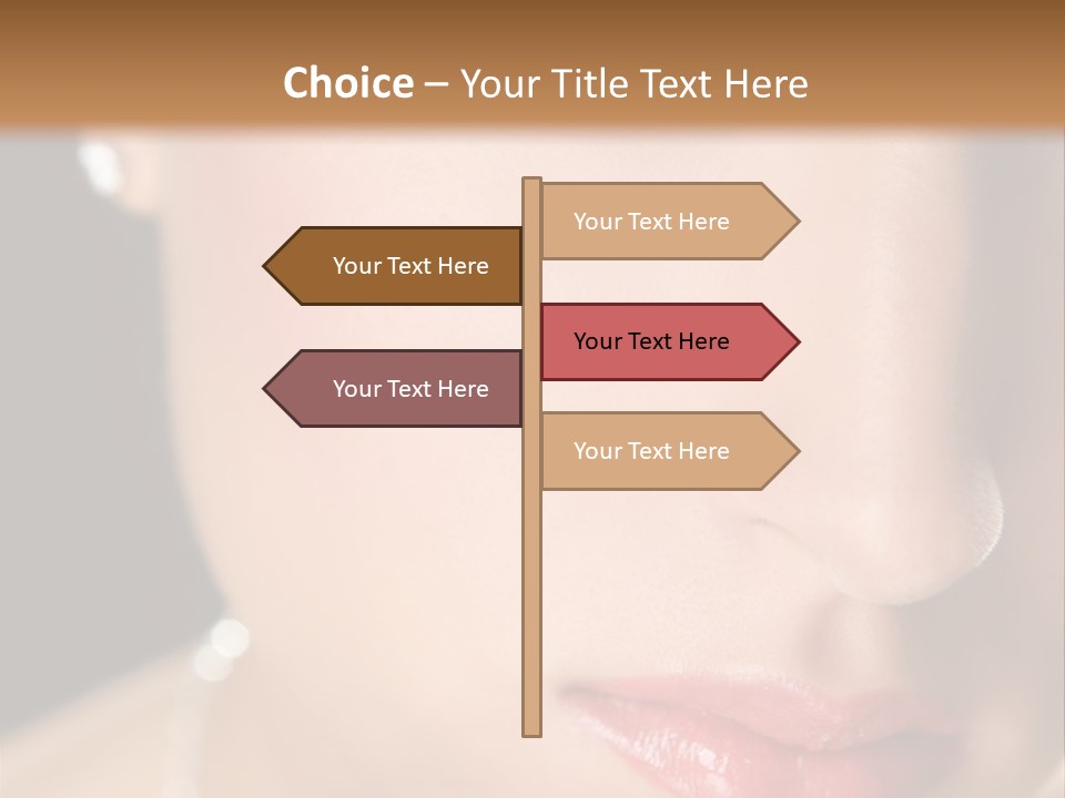 Glamour Hairstyle Jewelry PowerPoint Template