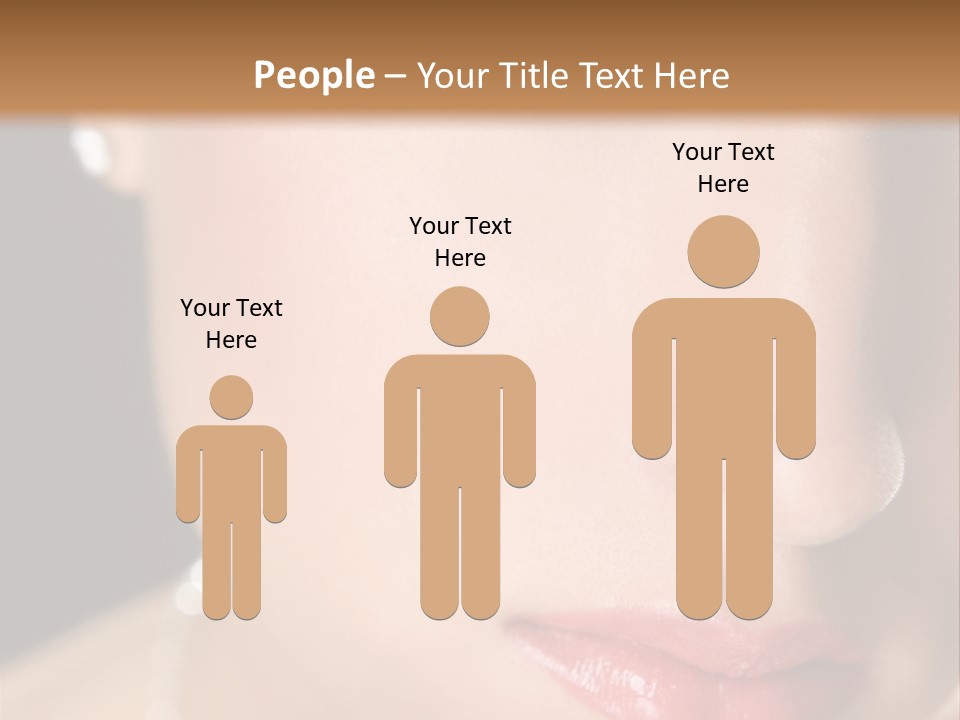 Glamour Hairstyle Jewelry PowerPoint Template