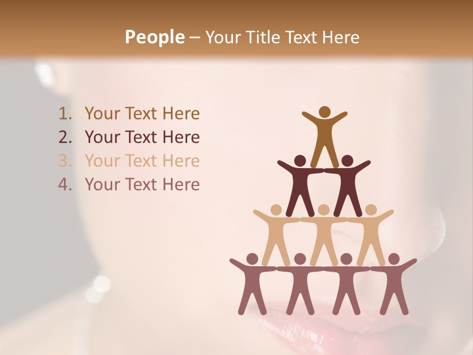 Glamour Hairstyle Jewelry PowerPoint Template