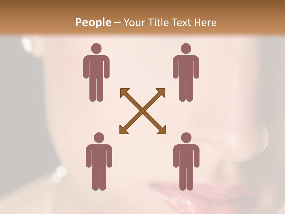 Glamour Hairstyle Jewelry PowerPoint Template