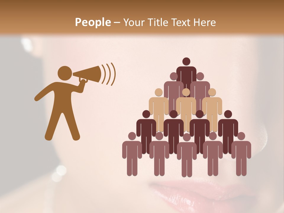 Glamour Hairstyle Jewelry PowerPoint Template