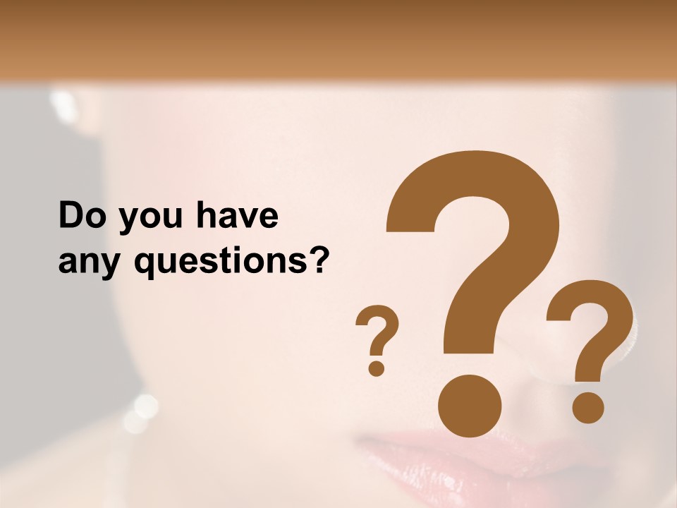 Glamour Hairstyle Jewelry PowerPoint Template