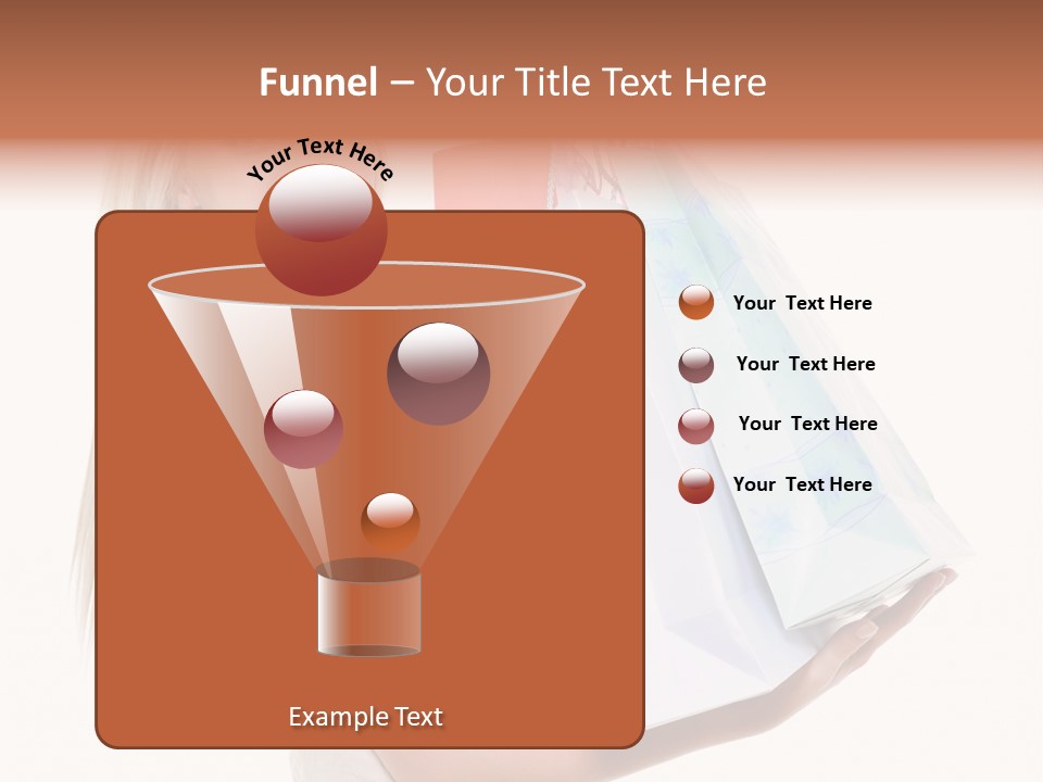 Shopping Blonde Closeup PowerPoint Template