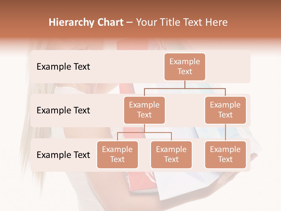 Shopping Blonde Closeup PowerPoint Template