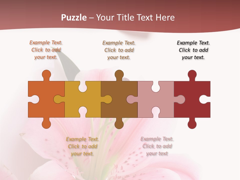 A Woman's Nails With Pink Flowers On Them PowerPoint Template