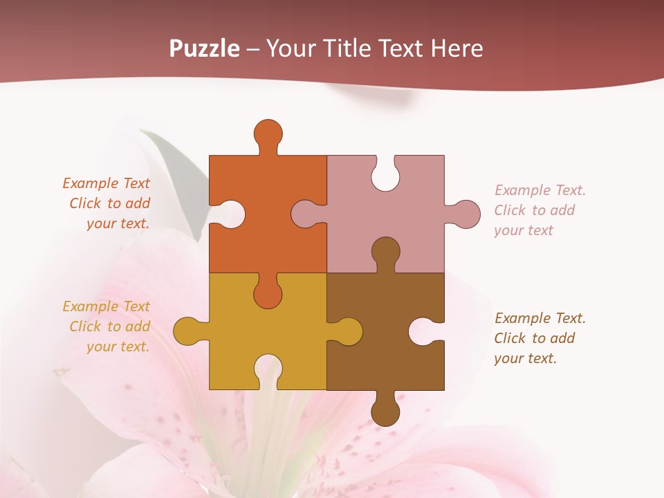 A Woman's Nails With Pink Flowers On Them PowerPoint Template