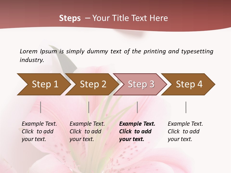 A Woman's Nails With Pink Flowers On Them PowerPoint Template