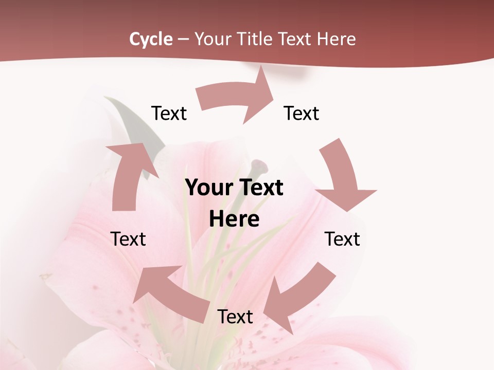 A Woman's Nails With Pink Flowers On Them PowerPoint Template