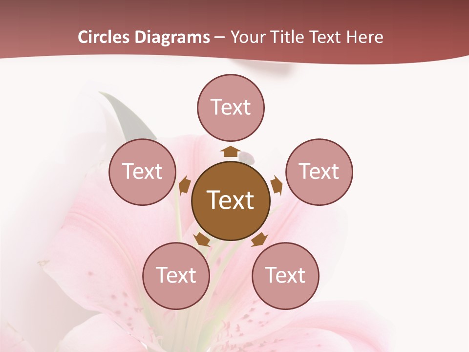 A Woman's Nails With Pink Flowers On Them PowerPoint Template