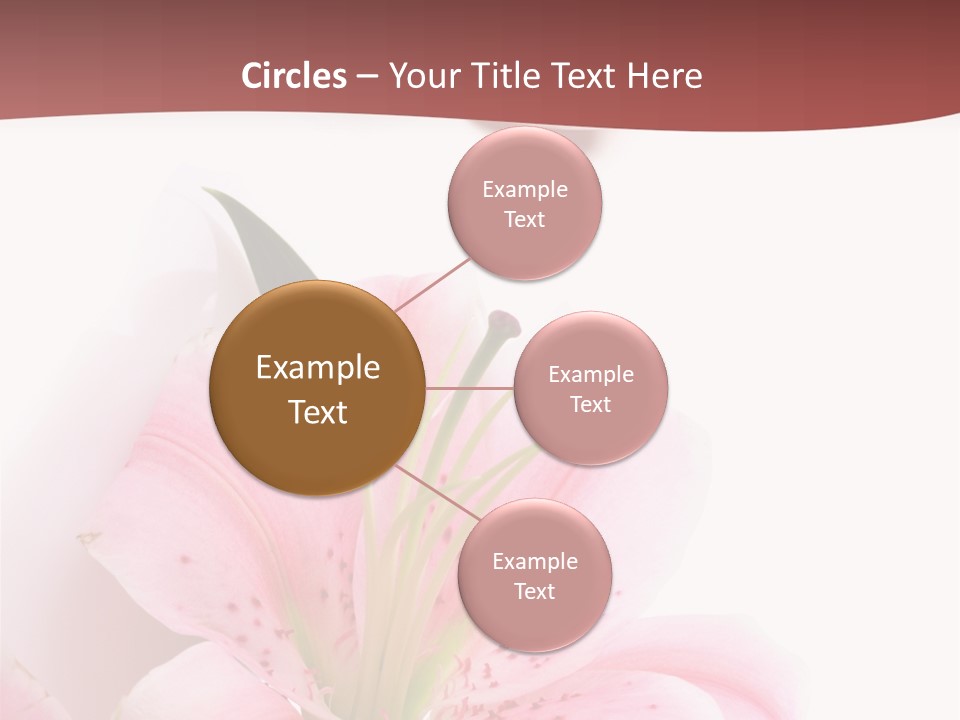 A Woman's Nails With Pink Flowers On Them PowerPoint Template