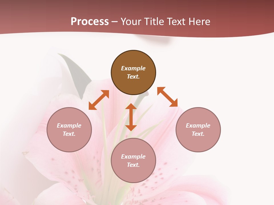 A Woman's Nails With Pink Flowers On Them PowerPoint Template