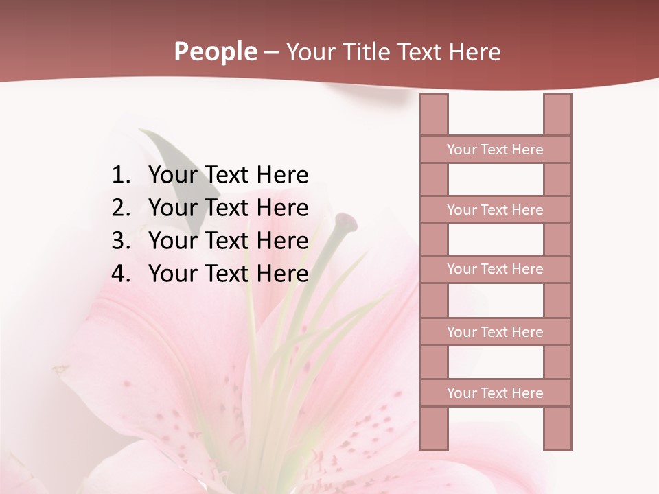 A Woman's Nails With Pink Flowers On Them PowerPoint Template