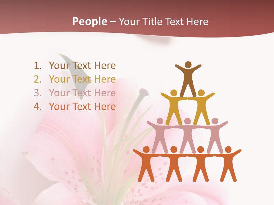 A Woman's Nails With Pink Flowers On Them PowerPoint Template