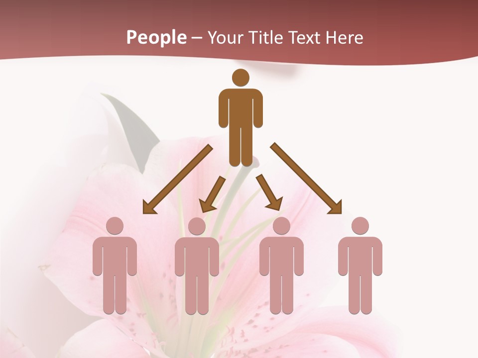 A Woman's Nails With Pink Flowers On Them PowerPoint Template
