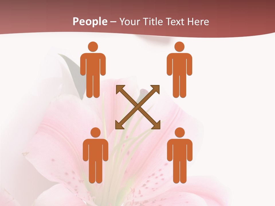 A Woman's Nails With Pink Flowers On Them PowerPoint Template