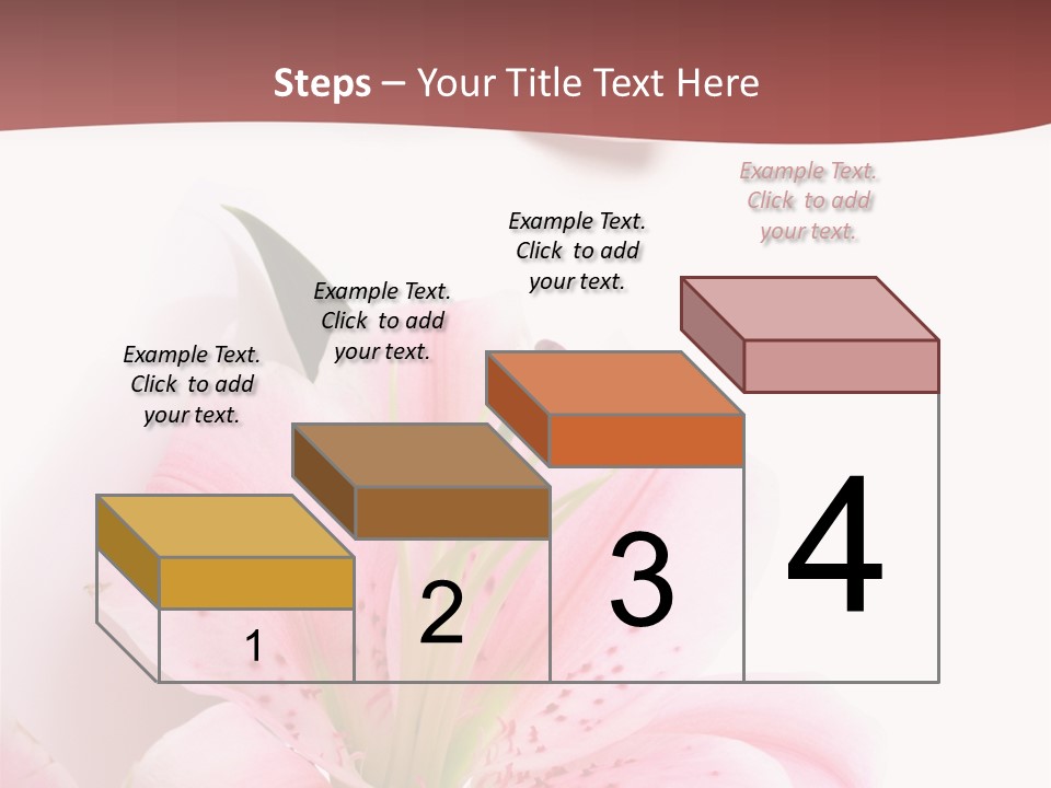 A Woman's Nails With Pink Flowers On Them PowerPoint Template