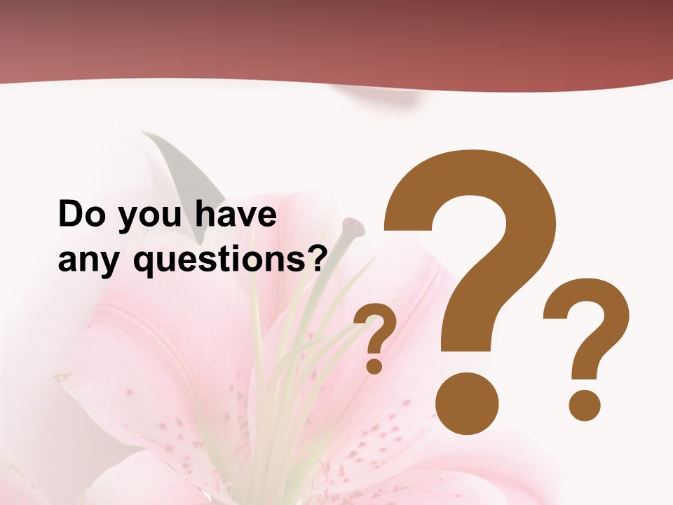 A Woman's Nails With Pink Flowers On Them PowerPoint Template