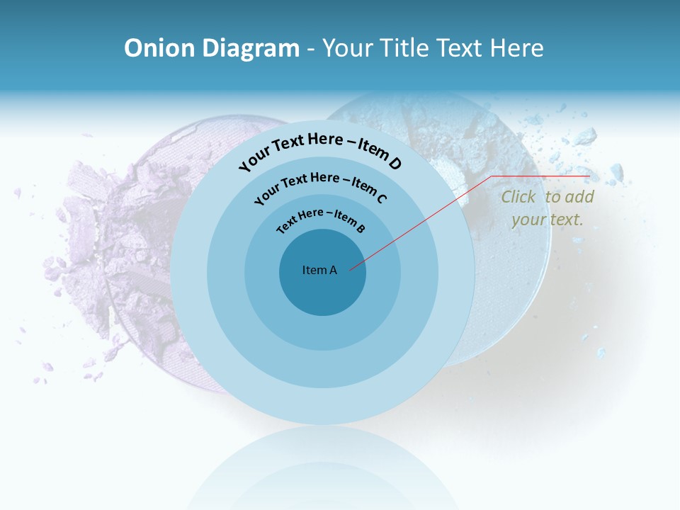 Blue Color Eyeshadow PowerPoint Template