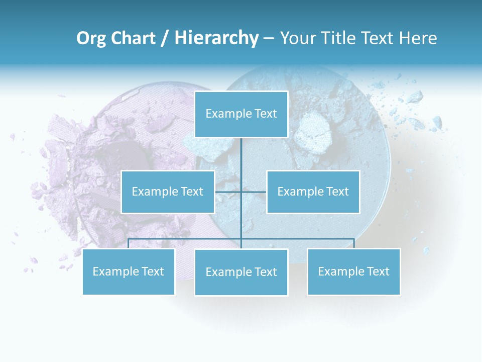 Blue Color Eyeshadow PowerPoint Template