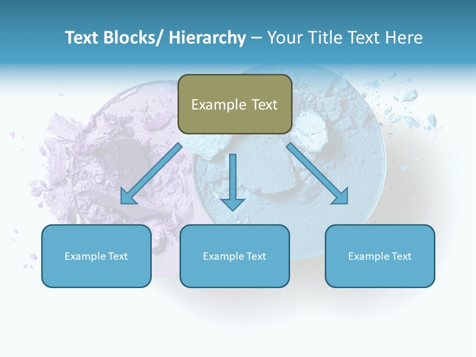 Blue Color Eyeshadow PowerPoint Template