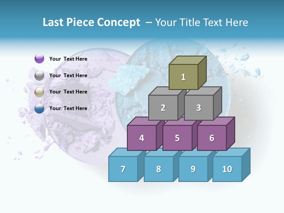 Blue Color Eyeshadow PowerPoint Template