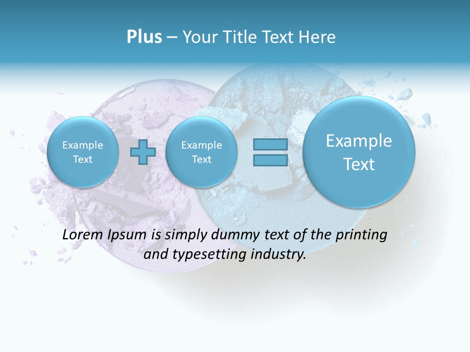 Blue Color Eyeshadow PowerPoint Template