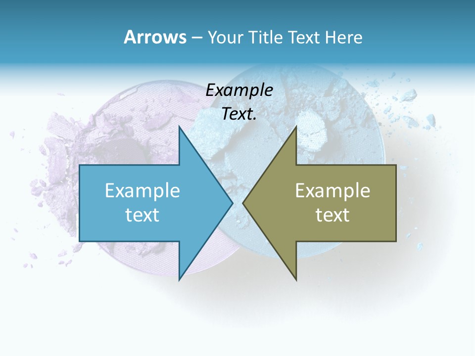 Blue Color Eyeshadow PowerPoint Template