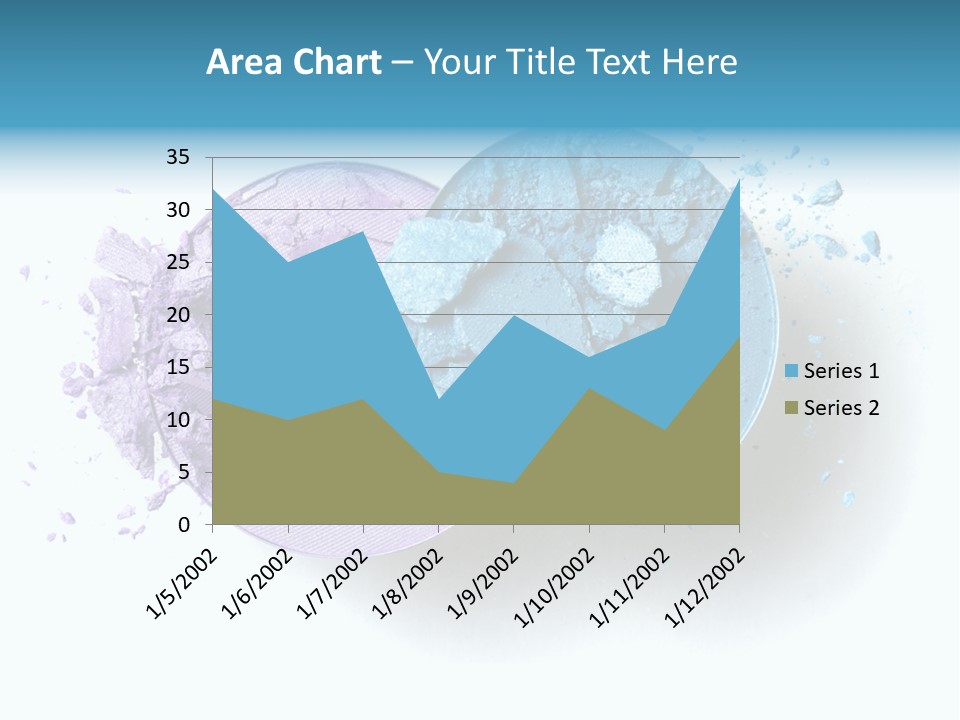 Blue Color Eyeshadow PowerPoint Template