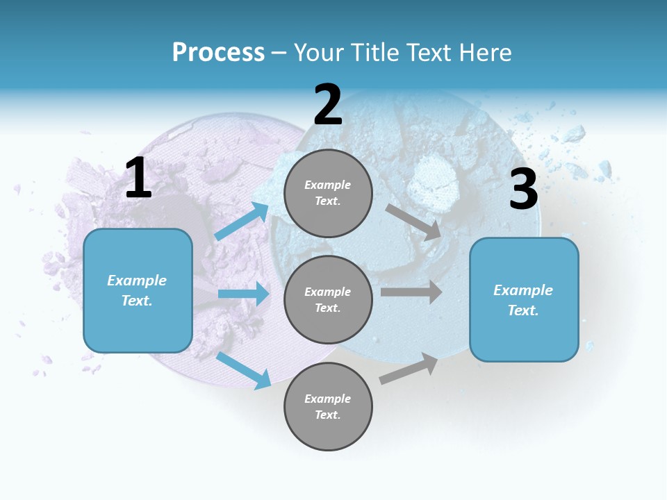 Blue Color Eyeshadow PowerPoint Template