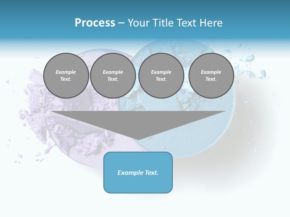 Blue Color Eyeshadow PowerPoint Template