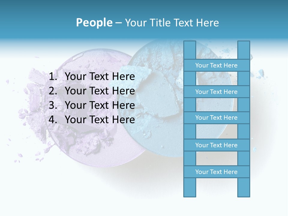 Blue Color Eyeshadow PowerPoint Template