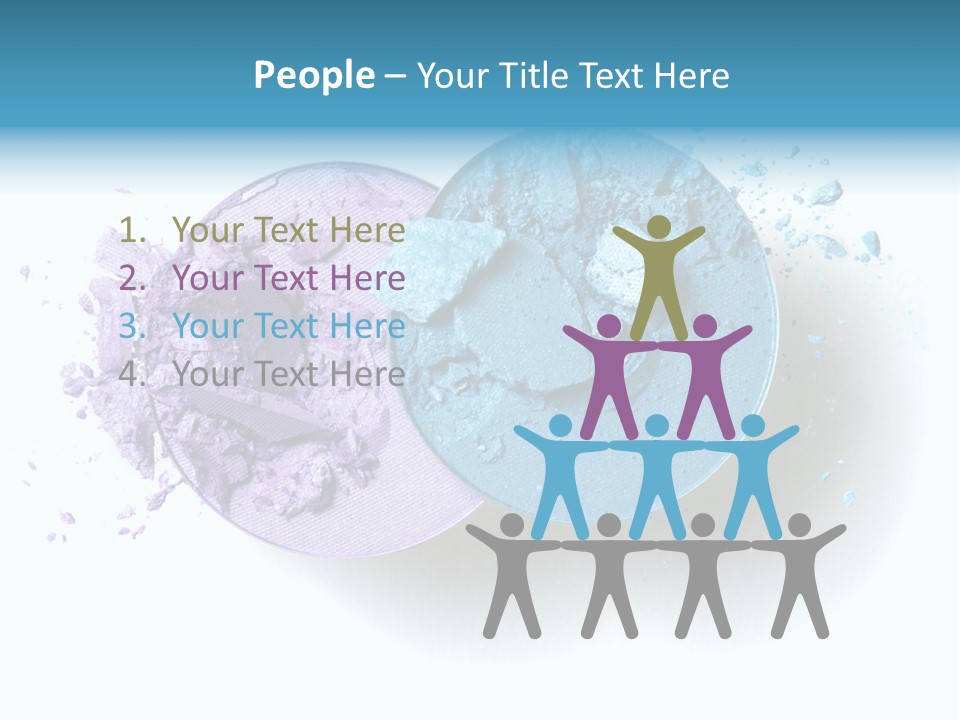 Blue Color Eyeshadow PowerPoint Template